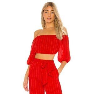 Privacy Please Natalie Top - Scarlet Red